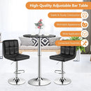 360° Swivel Cocktail Pub Table with Sliver Leg and Base by DirectDeals