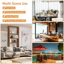 360° Swivel Cocktail Pub Table with Sliver Leg and Base by DirectDeals