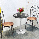 360° Swivel Cocktail Pub Table with Sliver Leg and Base by DirectDeals