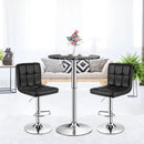 360° Swivel Cocktail Pub Table with Sliver Leg and Base by LJGDeals