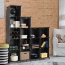 16 Cubes Plastic Storage Organizer with Rustproof Steel Frame-Black by LJGDeals