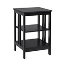 2 Pieces 3-Tier Nightstand with Reinforced Bars and Stable Structure by LJGDeals