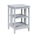 2 Pieces 3-Tier Nightstand with Reinforced Bars and Stable Structure by LJGDeals
