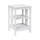 2 Pieces 3-Tier Nightstand with Reinforced Bars and Stable Structure by LJGDeals