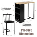 3 Piece Counter Height Pub Dining Set by LJGDeals