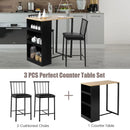 3 Piece Counter Height Pub Dining Set by LJGDeals
