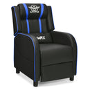 Massage Racing Gaming Single Recliner Chair-Red by DirectDeals