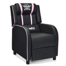 Massage Racing Gaming Single Recliner Chair-Red by DirectDeals