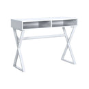 Modern Computer Desk Makeup Vanity Table with 2 Storage Compartments by LJGDeals