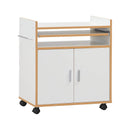 Kitchen Island on Wheels with Removable Shelf and Towel Rack by LJGDeals