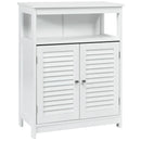 Wood Freestanding Bathroom Storage Cabinet with Double Shutter Door by LJGDeals