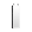 Mirrored Jewelry Armoire with Full Length Mirror and 2 Internal LED Lights by LJGDeals