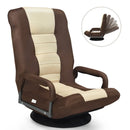 360-Degree Swivel Gaming Floor Chair with Foldable Adjustable Backrest by DirectDeals