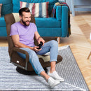 360-Degree Swivel Gaming Floor Chair with Foldable Adjustable Backrest by LJGDeals