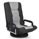 360-Degree Swivel Gaming Floor Chair with Foldable Adjustable Backrest by DirectDeals