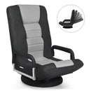 360-Degree Swivel Gaming Floor Chair with Foldable Adjustable Backrest by LJGDeals
