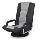 360-Degree Swivel Gaming Floor Chair with Foldable Adjustable Backrest by DirectDeals