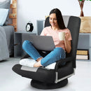 360-Degree Swivel Gaming Floor Chair with Foldable Adjustable Backrest by LJGDeals