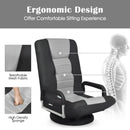 360-Degree Swivel Gaming Floor Chair with Foldable Adjustable Backrest by LJGDeals