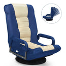360-Degree Swivel Gaming Floor Chair with Foldable Adjustable Backrest by DirectDeals