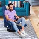 360-Degree Swivel Gaming Floor Chair with Foldable Adjustable Backrest by LJGDeals
