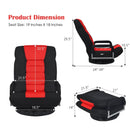 360-Degree Swivel Gaming Floor Chair with Foldable Adjustable Backrest by LJGDeals