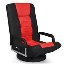 360-Degree Swivel Gaming Floor Chair with Foldable Adjustable Backrest by LJGDeals