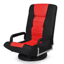 360-Degree Swivel Gaming Floor Chair with Foldable Adjustable Backrest by LJGDeals