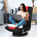 360-Degree Swivel Gaming Floor Chair with Foldable Adjustable Backrest by LJGDeals