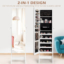 Standing Jewelry Armoire Cabinet with Full Length Mirror by LJGDeals