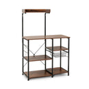 4 Tier Vintage Kitchen Baker's Rack Utility Microwave Stand-Coffee by DirectDeals