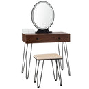 Industrial Makeup Dressing Table with 3 Lighting Modes by LJGDeals