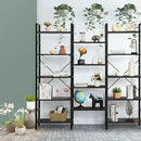 Vintage Triple Wide 5-Tier Bookcase Large Bookshelf Display Storage Shelf by LJGDeals