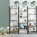 Vintage Triple Wide 5-Tier Bookcase Large Bookshelf Display Storage Shelf by LJGDeals