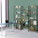Vintage Triple Wide 5-Tier Bookcase Large Bookshelf Display Storage Shelf by LJGDeals