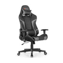 Reclining Swivel Massage Gaming Chair with Lumbar Support-Blue by DirectDeals