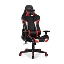 Reclining Swivel Massage Gaming Chair with Lumbar Support-Blue by DirectDeals