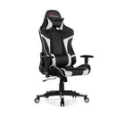 Reclining Swivel Massage Gaming Chair with Lumbar Support-Blue by DirectDeals