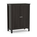 2-Door Bathroom Floor Storage Cabinet Space Saver Organizer