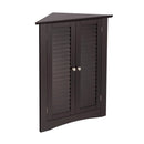 Bathroom Corner Storage Freestanding Floor Cabinet with Shutter Door by LJGDeals
