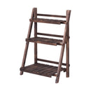 3 Tier Outdoor Wood Design Folding Display Flower Stand by DirectDeals
