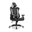 Massage Gaming Chair with Lumbar Support and Headrest by LJGDeals