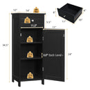 Wooden Storage Free-Standing Floor Cabinet with Drawer and Shelf by LJGDeals
