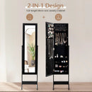 Mirrored Standing Jewelry Cabinet Storage Box by LJGDeals