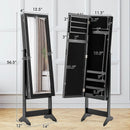 Mirrored Standing Jewelry Cabinet Storage Box by LJGDeals