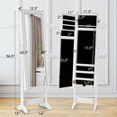 Mirrored Standing Jewelry Cabinet Storage Box by LJGDeals