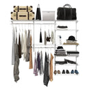 Adjustable Closet Organizer Kit with Shelves and Hanging Rods for 4 to 6 Feet by LJGDeals