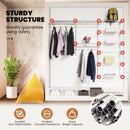 Adjustable Closet Organizer Kit with Shelves and Hanging Rods for 4 to 6 Feet by LJGDeals