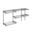 Custom Closet Organizer Kit 3 to 5 Feet Wall-Mounted Closet System with Hang Rod by LJGDeals