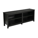 4-Cubby TV Stand for TV's up to 65 Inch with 3-Position Height Adjustable Shelf by LJGDeals